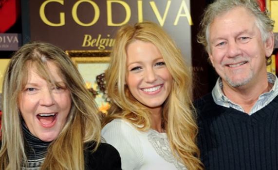 Elaine Lively with her husband Ernie and daughter Blake Lively